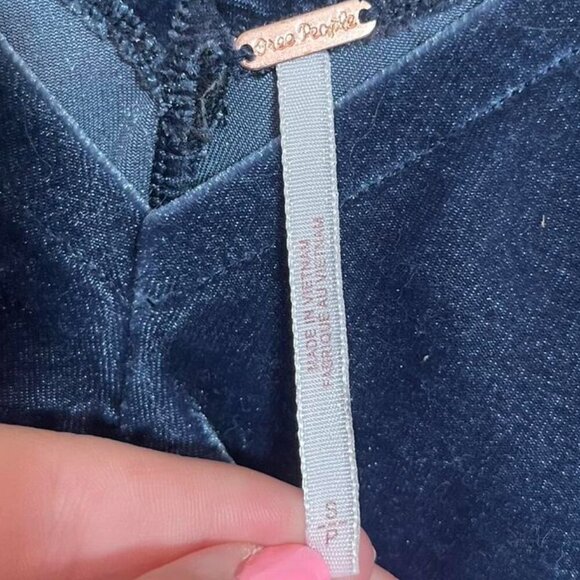 Free People - Blue Velvet Top - Picture 4 of 6